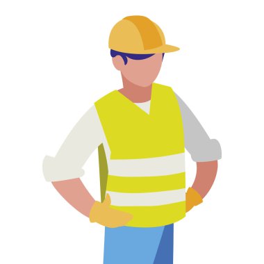 Sanayi işçisi avatar karakter