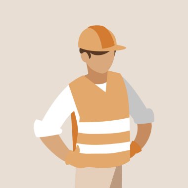 Sanayi işçisi avatar karakter