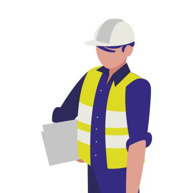 Sanayi işçisi avatar karakter