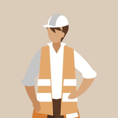 Sanayi işçisi avatar karakter