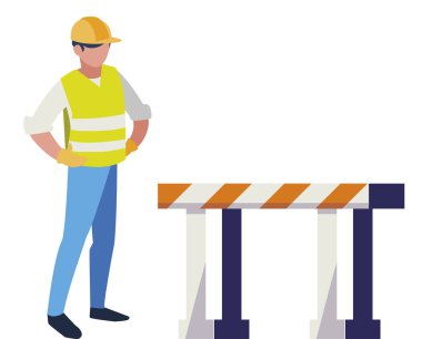 Sanayi işçisi avatar karakter