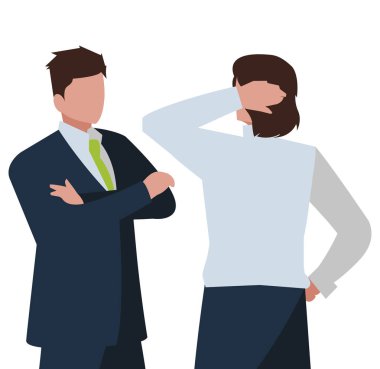 farklı possitions karakterlerle zarif iş adamları