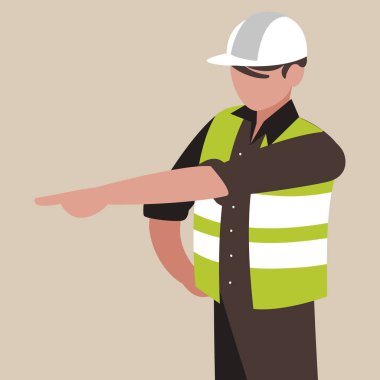 Sanayi işçisi avatar karakter