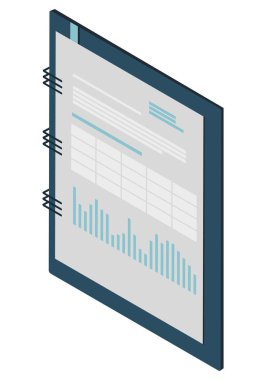 Office not defteri izole simgesini
