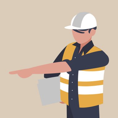 Sanayi işçisi avatar karakter