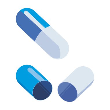 kapsül ilaç tıbbi simgesi