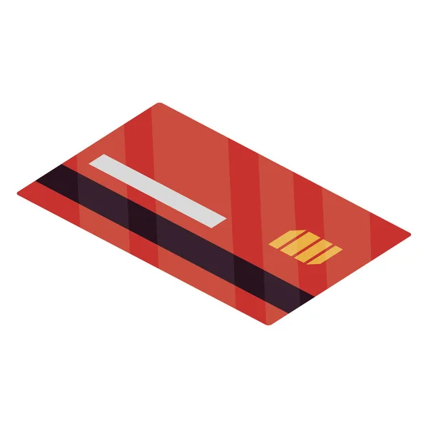 Creditcard geïsoleerde pictogram — Stockvector