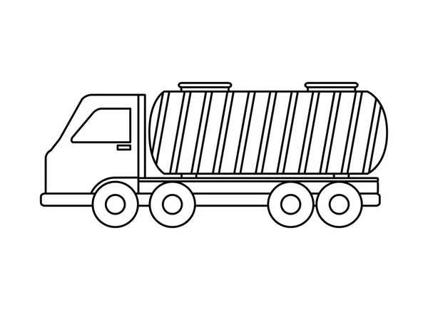 Veículo-cisterna ícone isolado —  Vetores de Stock