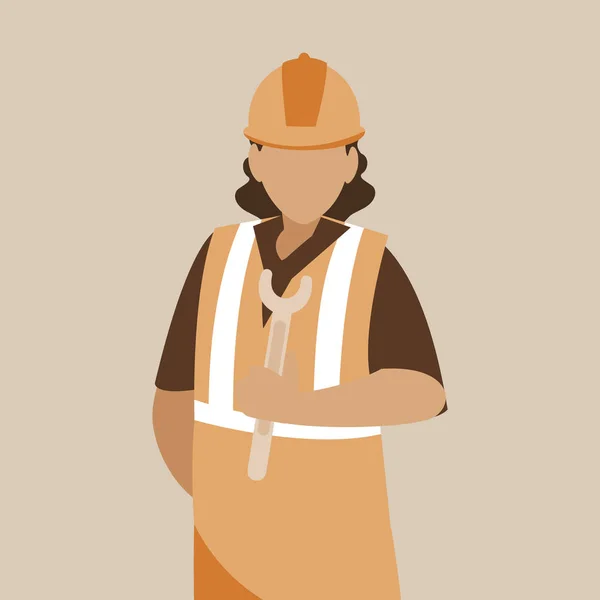 Sanayi işçisi avatar karakter — Stok Vektör