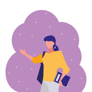 genç kız öğrenci modelleme