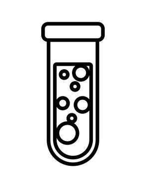 tüp testi izole simgesi