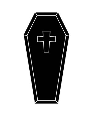 mutlu Cadılar Bayramı tabut simgesi