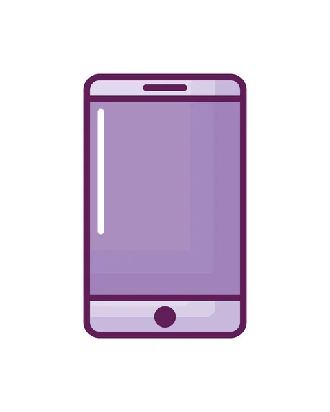 Smartphone device isolated icon — Stock Vector