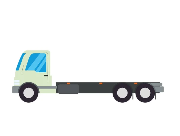 Vrachtwagen voertuig geïsoleerde pictogram — Stockvector