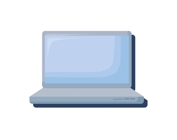 Laptop ícone isolado computador — Vetor de Stock