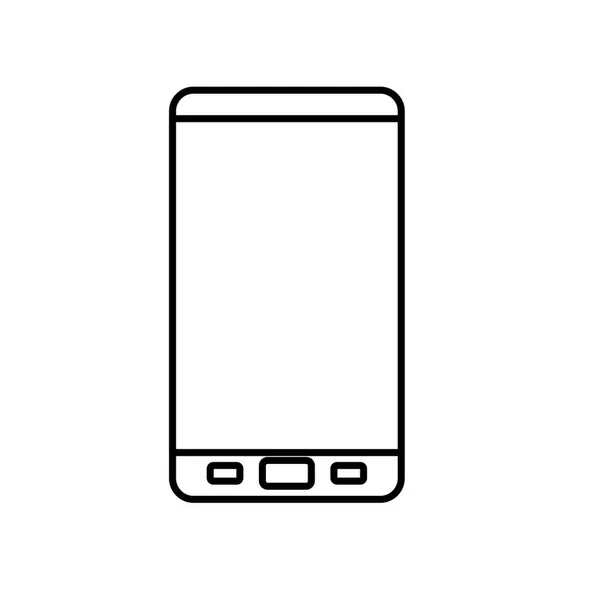 Geïsoleerde apparaatpictogram smartphone — Stockvector