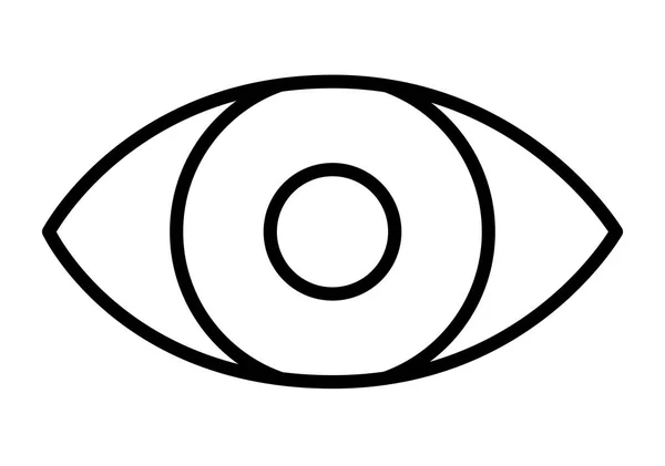 Occhio icona organo umano — Vettoriale Stock