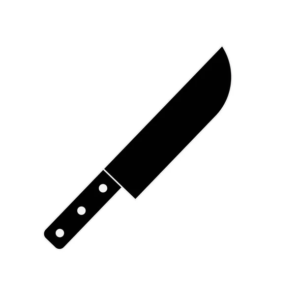 Cuchillo de cocina cubertería icono — Archivo Imágenes Vectoriales