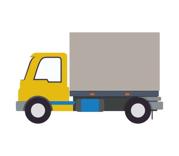Camión vehículo aislado icono — Vector de stock