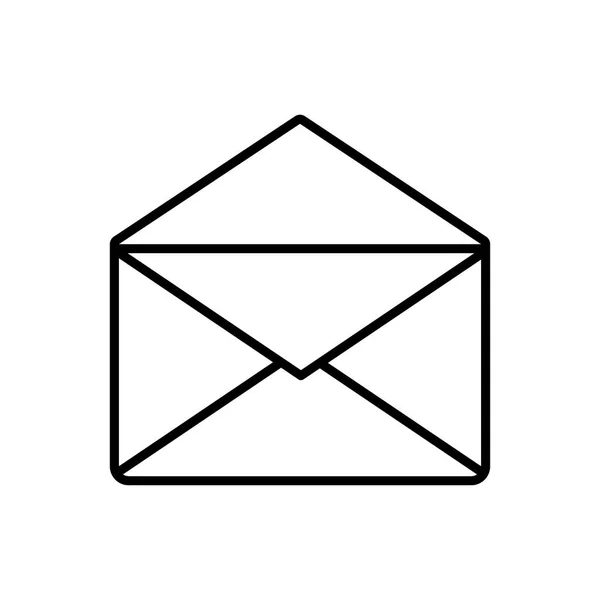 Enveloppe mail icône isolée — Image vectorielle