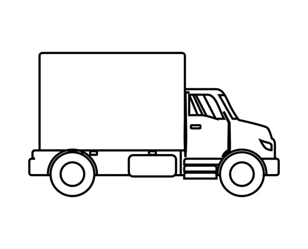 Veículo caminhão ícone isolado — Vetor de Stock