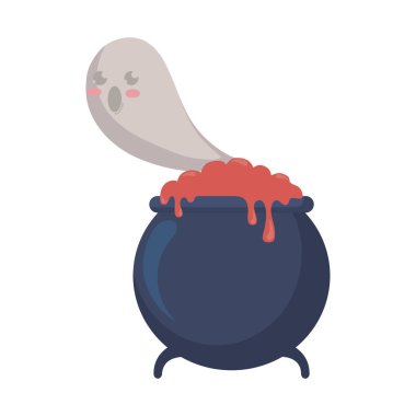 Mutlu Cadılar Bayramı ghost ile kazan