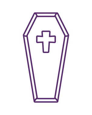 mutlu Cadılar Bayramı tabut simgesi