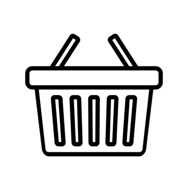 alışveriş sepeti izole simgesi