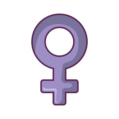 female symbol isolated icon clipart
