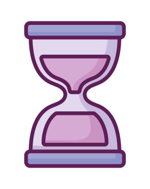 kum saati saat izole simgesini