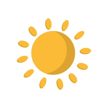 Güneş hava izole simgesi