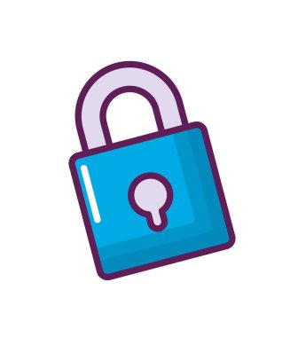 güvenli güvenli asma kilit simgesi