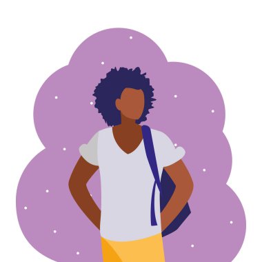 genç siyah erkek öğrenci modelleme