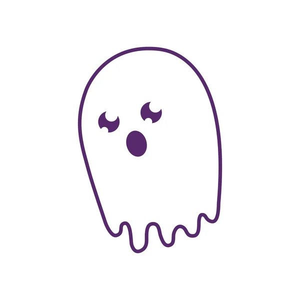 Feliz halloween fantasma carácter — Archivo Imágenes Vectoriales