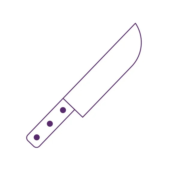 Icône de couverts couteau de cuisine — Image vectorielle