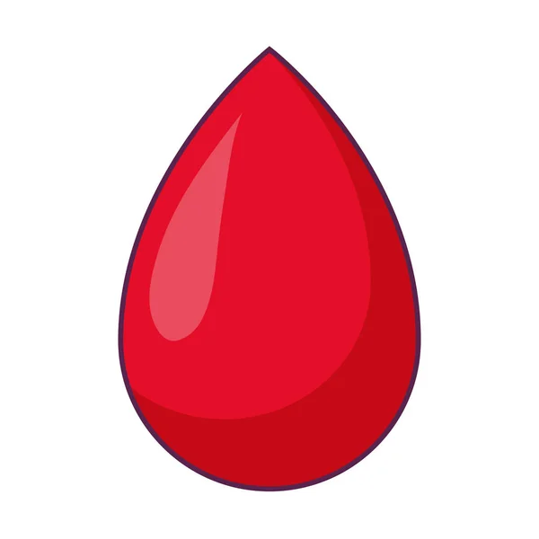 Gota icono de donación de sangre — Vector de stock