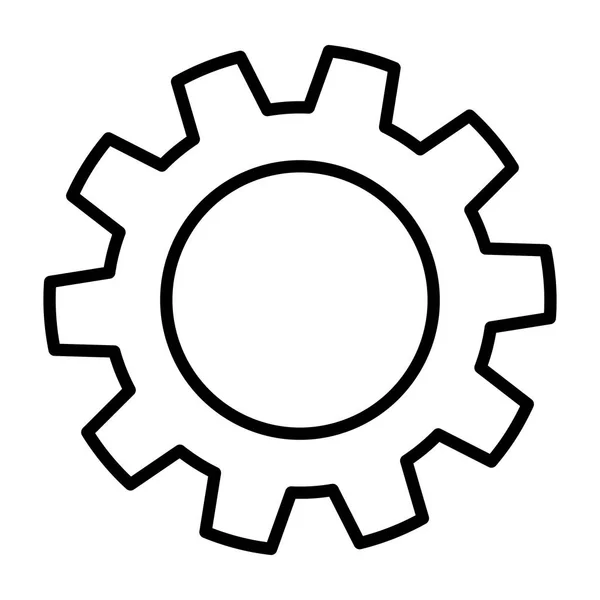 Versnellingen machines geïsoleerde pictogram — Stockvector