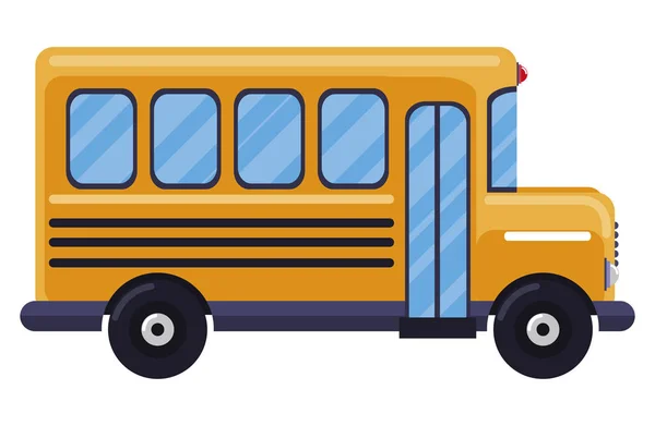 Bus school isolated icon — Stock Vector