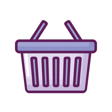 alışveriş sepeti izole simgesi