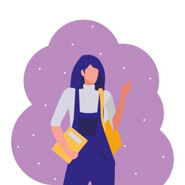 genç kız öğrenci modelleme