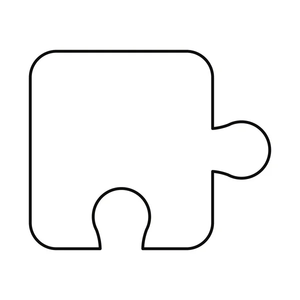 Puzzle pezzo — Vettoriale Stock