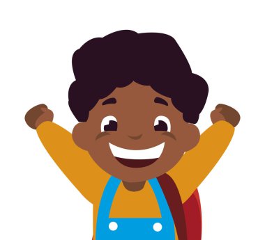 mutlu küçük okul çantanı karakteri ile