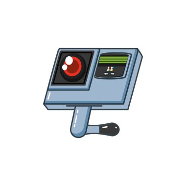 Retina okuyucu makine izole simgesi