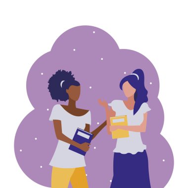 genç kız öğrenciler modelleme