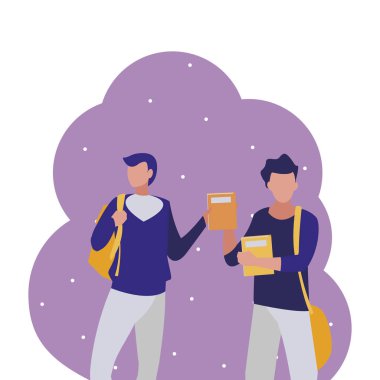 genç erkek öğrenciler modelleme