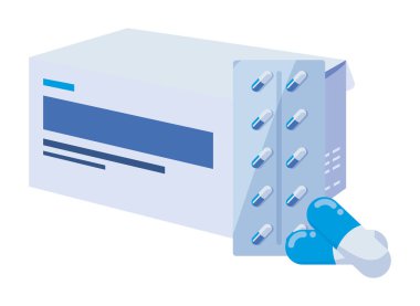 Tablet kapsül ilaç tıp simgesi