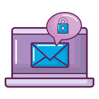 Zarf posta ile dizüstü bilgisayar