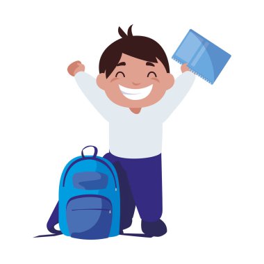 mutlu küçük okul çantanı karakteri ile