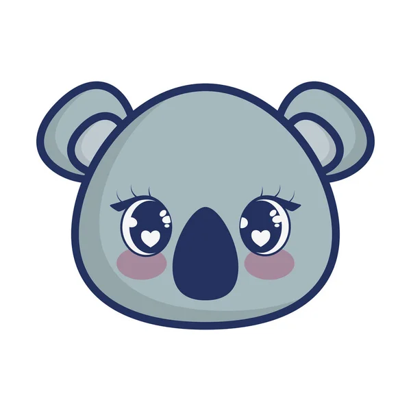 Lindo koala adorable carácter — Vector de stock