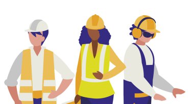 Grup çalışma inşaatçılar